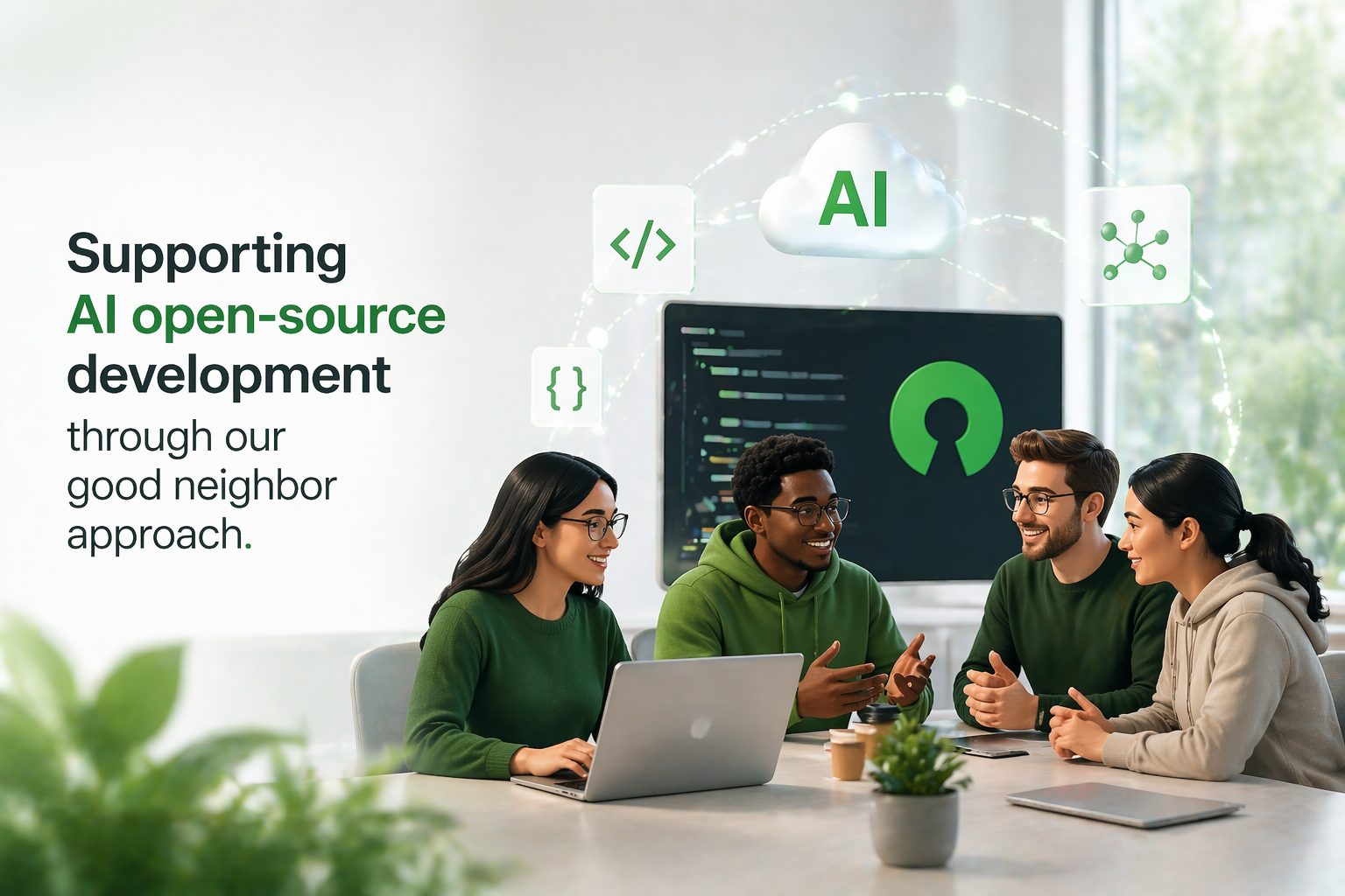TD is supporting AI open-source development through its good neighbor approach.